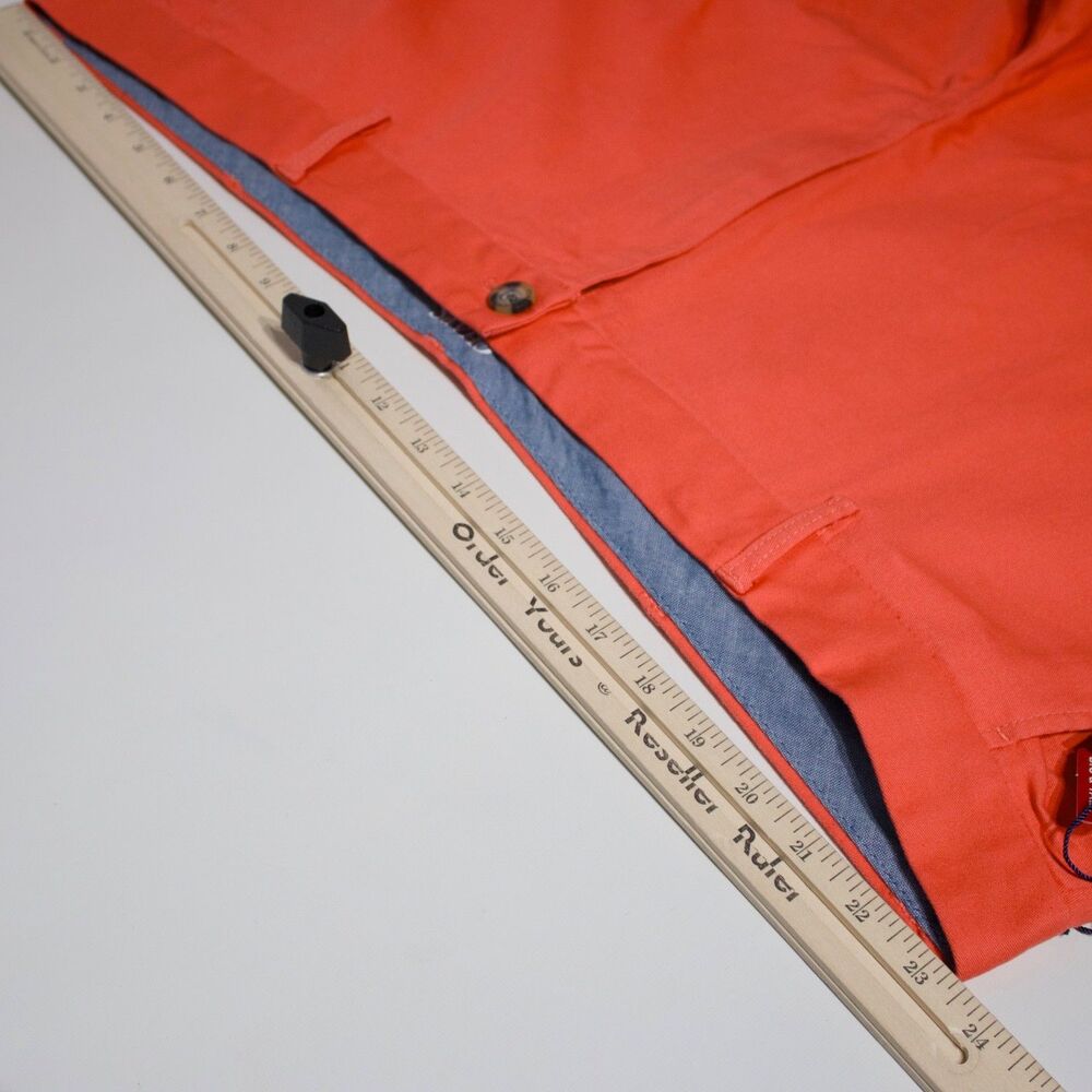 NWT Chaps Ralph Lauren Flat Front Shorts Hot Coral Stretch Big & Tall Men Sz. 46 - Picture 8 of 8